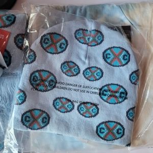 Cross Colour  Beanie Blue Unisex